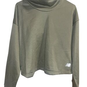 New Balance Sage Green Cropped Sweatshirt